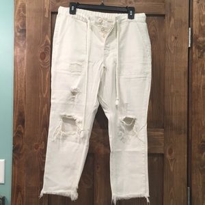 Free People “Northern Lights” cropped jean